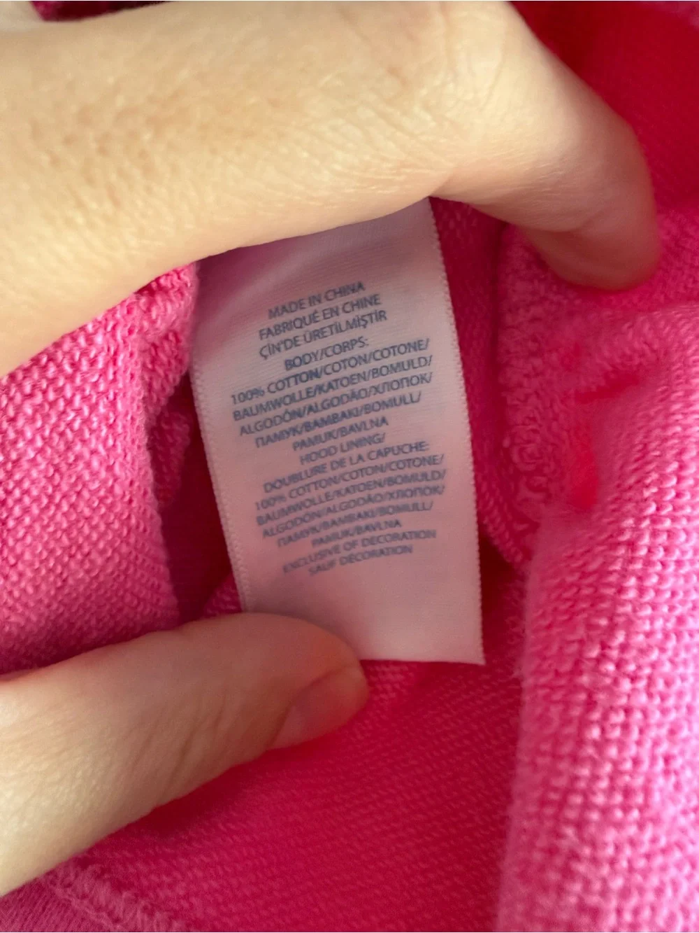 Ralph Lauren Hot Pink Hooded Zip Peplum Sweatshirt